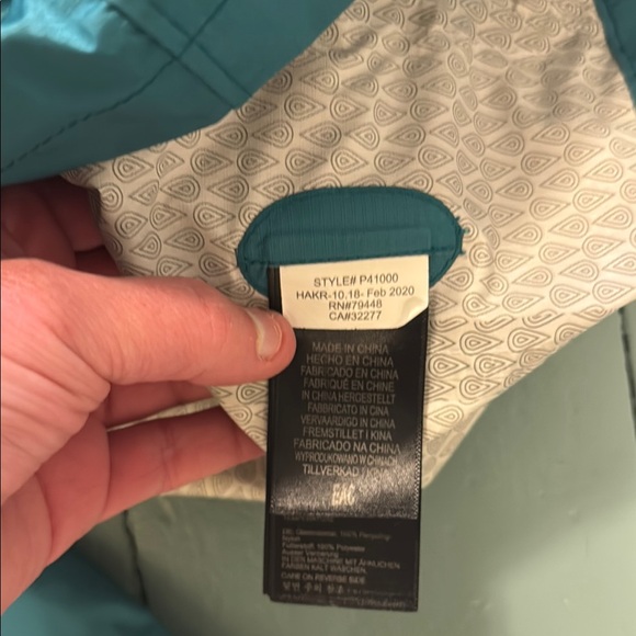 Marmot Kids rain Jacket turquoise size small - Picture 7 of 9